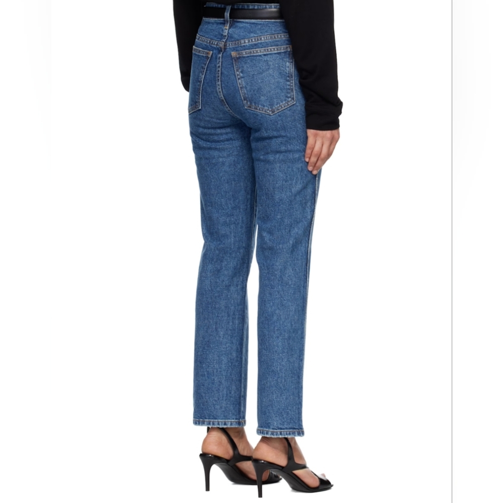 Khaite Blue Abigail Stretch Jeans - Size 31 - Pristine Condition - Picture 3 of 8